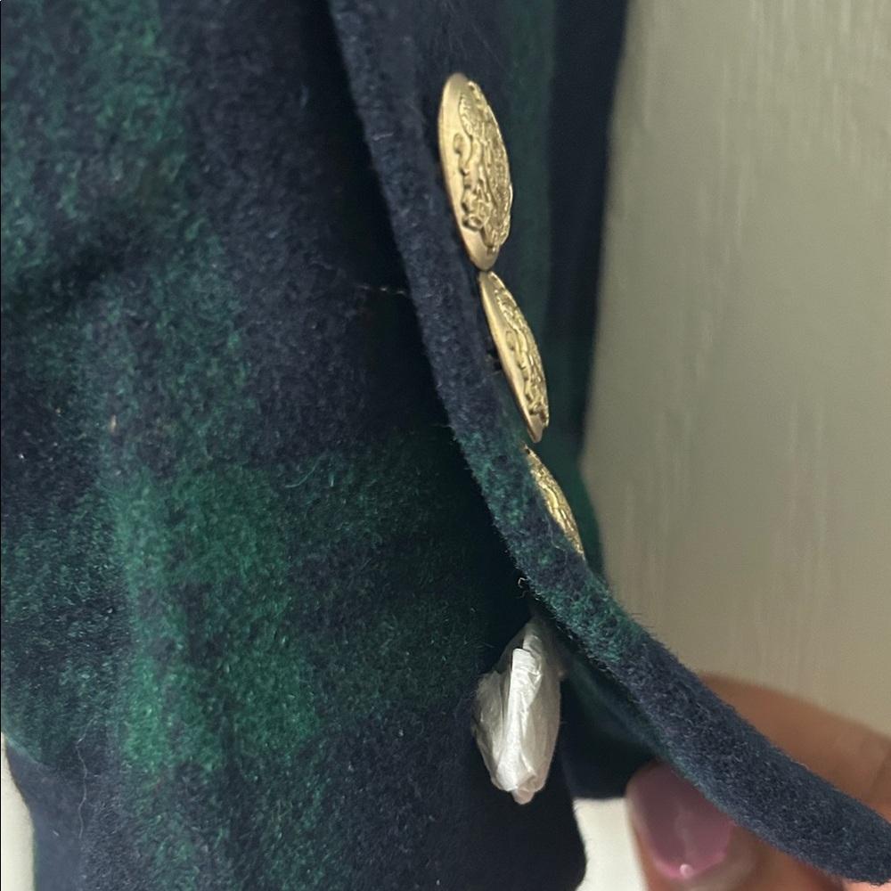 J. Crew Dark Green and Black Plaid Jacket - Picture 9 of 10